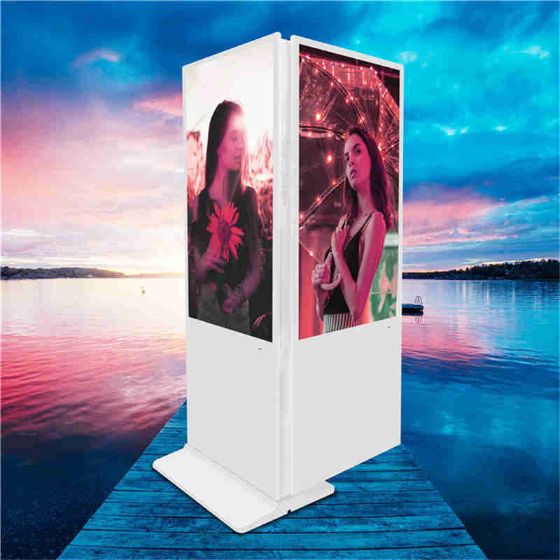 43 call Floor Ups tanding Double Sided Digital Signage kiosk Reklaming Player Billboard for shopping market, chain store and bank hall